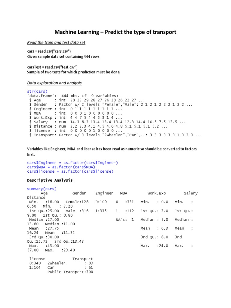 Machine Learning Solution | PDF | Statistical Theory | Statistics