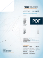 Focuseconomics Consensus Forecast Eastern Europe - April 2015 PDF