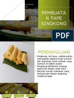 Pembuatan Tape Singkong