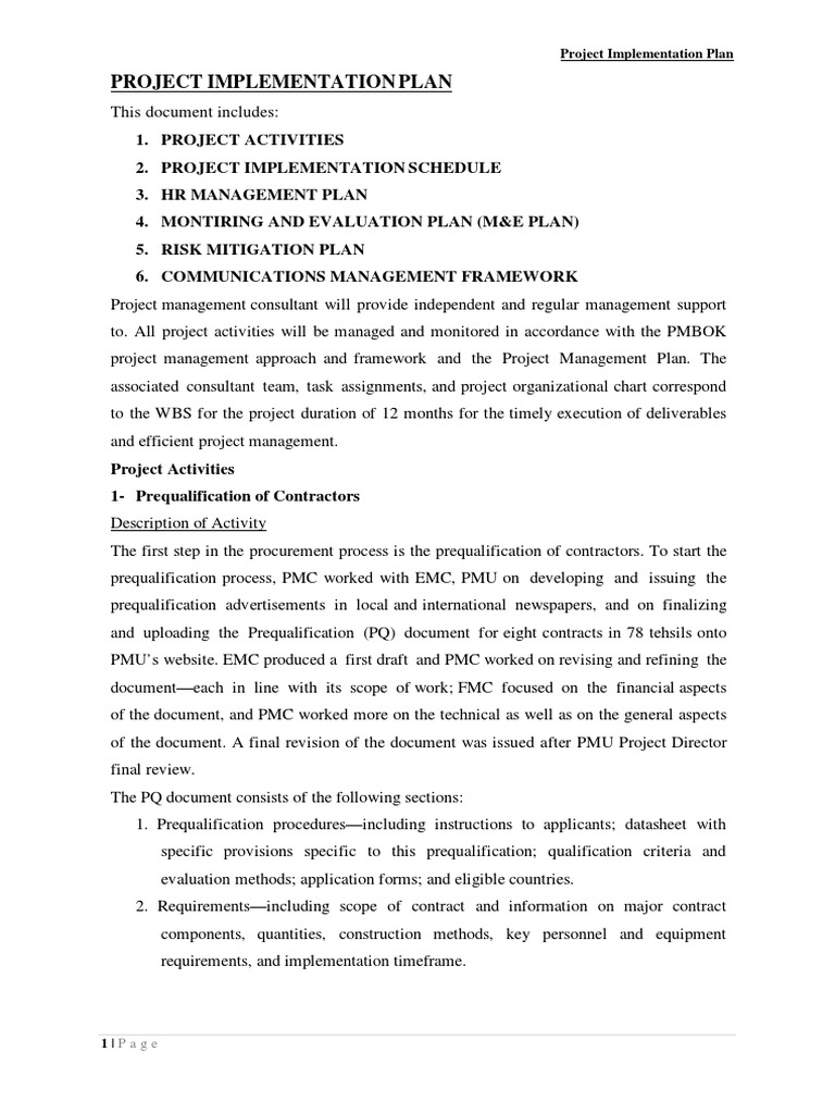 Engineering Implementation Overview | PDF | Environmental Impact ...