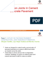 Review On Joints in Cement Concrete Pavement