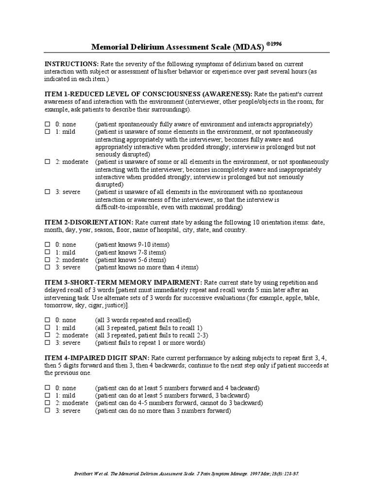 Instrument Tools Mdas PDF Sleep Attention Deficit Hyperactivity