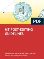 TAUS Post-Editing Guidelines
