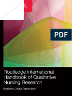 (Routledge Handbooks) Cheryl Tatano Beck-Routledge International Handbook of Qualitative Nursing Research-Routledge (2013)