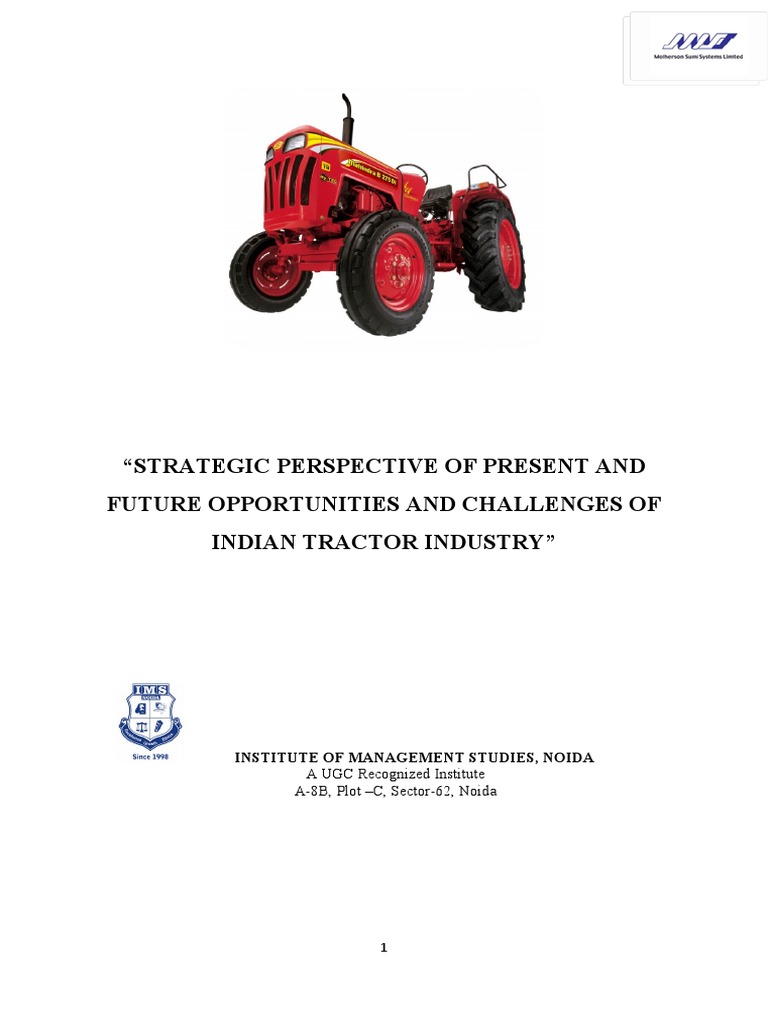 CHALLENGES OF INDIAN TRACTOR INDUSTRY’