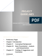 Research Project Guidelines Summary