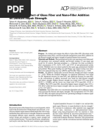 Comparative Effect of Glass Fiber and Nano-Filler Addition On Denture Repair Strength