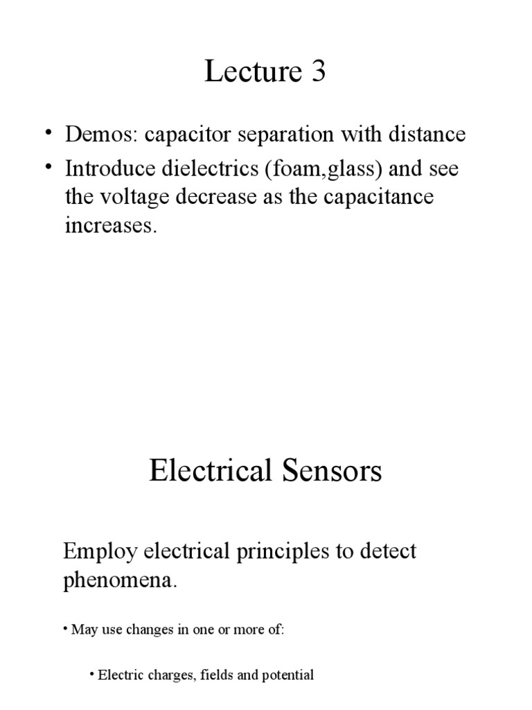 Demos Capacitor Separation With Distance Introduce Dielectrics (Foam
