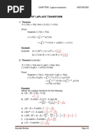 Properties of Laplace Transform: Example