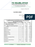 Facture Goutiere Et Bande Ourlee