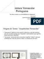Apresentaçao trabalho escrito - A Arquitectura Venracular Portuguesa