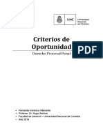 Criterios de Oportunidad - Procesal Penal