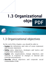 1.3 Organizational Objectives