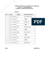 CE REVISED TIME TABLE FOR 3 RD YEAR With Break