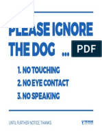 Ignore Dogs Sign PDF