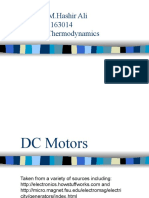DC Motor Basics for Thermodynamics App
