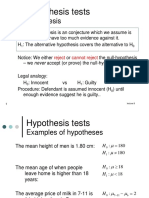 Hypothesis Tests
