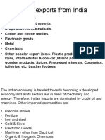 Major Exports From India