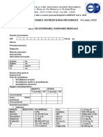 MODEL Bilet de Externare 2020