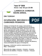 Solicitud de Pase Personal Laboral