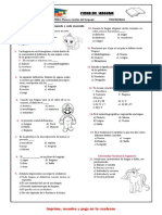 Ficha de Niveles Del Lenguaje - 5°sec PDF