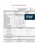 Cálculo de espessuras mínimas e PMTA de equipamento