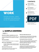 Topic: Work: Sample Answers, Useful Vocabulary and Resources For IELTS Speaking Exam