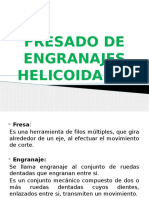 Fresado de Engranajes Helicoidales