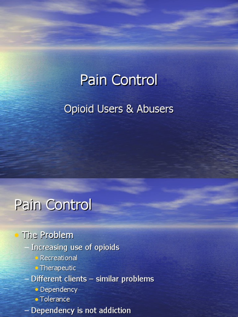Effective Pain Control Strategies | PDF