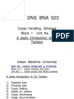 Imu Dns Bna 023: Cargo Handling, Stowage Block 1 Unit No. 1 A Basic Introduction To Oil Tankers