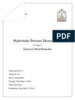 Hydrostatic Pressure Measurement