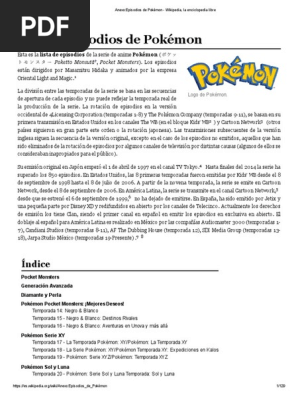 Capitulos Pokemon Serie De Libros Infantiles Franquicias De Nintendo