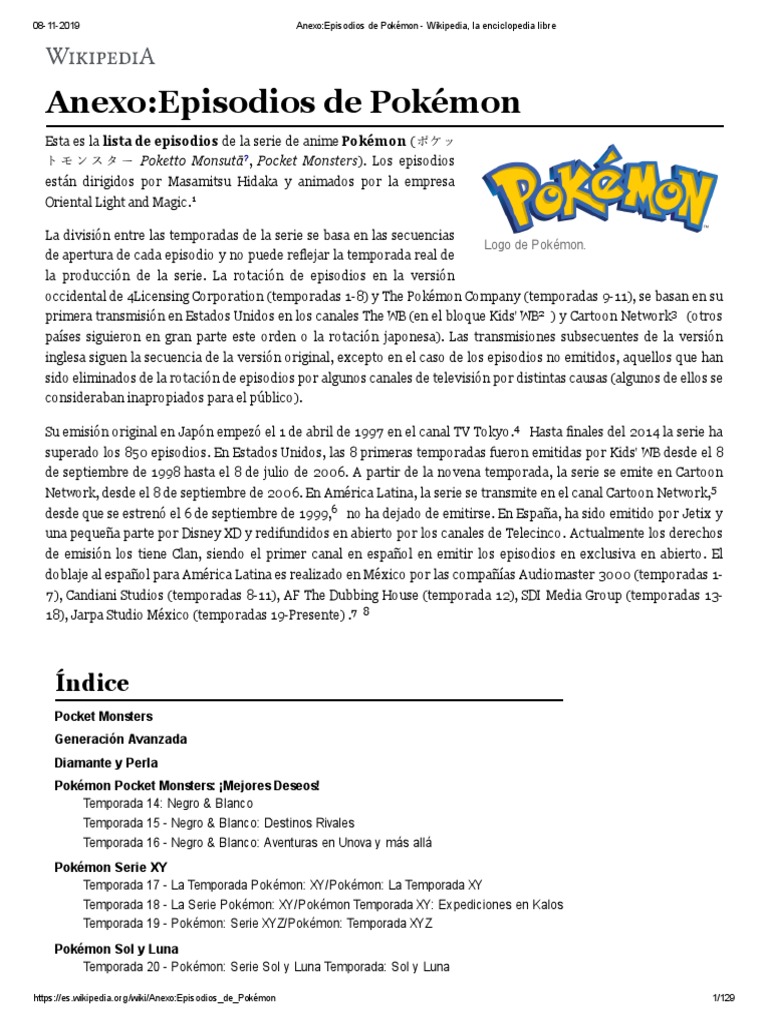 Capitulos Pokemon Serie De Libros Infantiles Franquicias De Nintendo