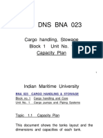 Imu Dns Bna 023: Cargo Handling, Stowage Block 1 Unit No. 1 Capacity Plan