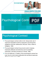 BA Business Administration MT0928A: Psychological Contract