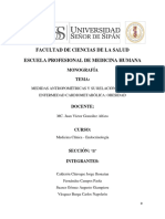 Medidas Antropométricas y Su Relación Con Una Enfermedad Cardiometabólica Obesidad