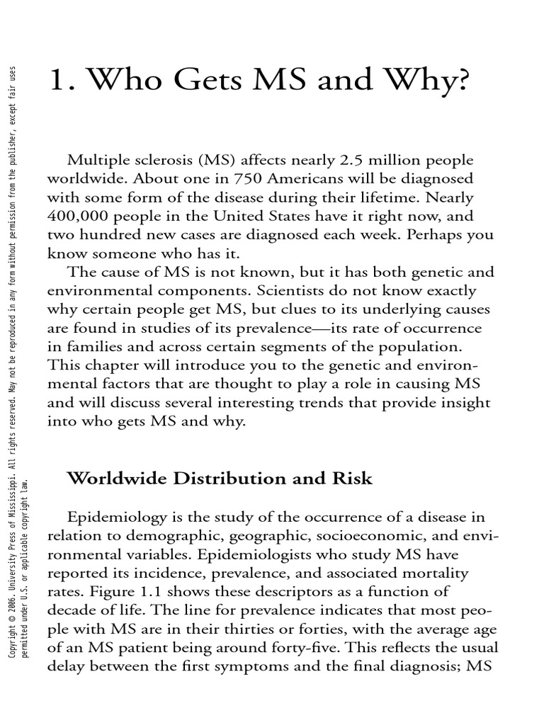 Understanding Multiple Sclerosis | PDF | Gene | Genetic Recombination