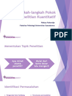 11 - Langkah-langkah Pokok dalam Penelitian Kuantitatif