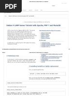 Debian 9 Lamp Server Tutorial With Apache, PHP 7 and Mariadb