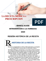 Quinta Clase de Introduccion A La Farmacia. 2020.