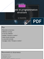 Algorithme Et Programmation Structure - La Recursivite