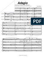 Barber Adagio For 10 Bassoon - Score