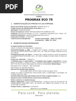 FISPQ PROGRAX ECO 75