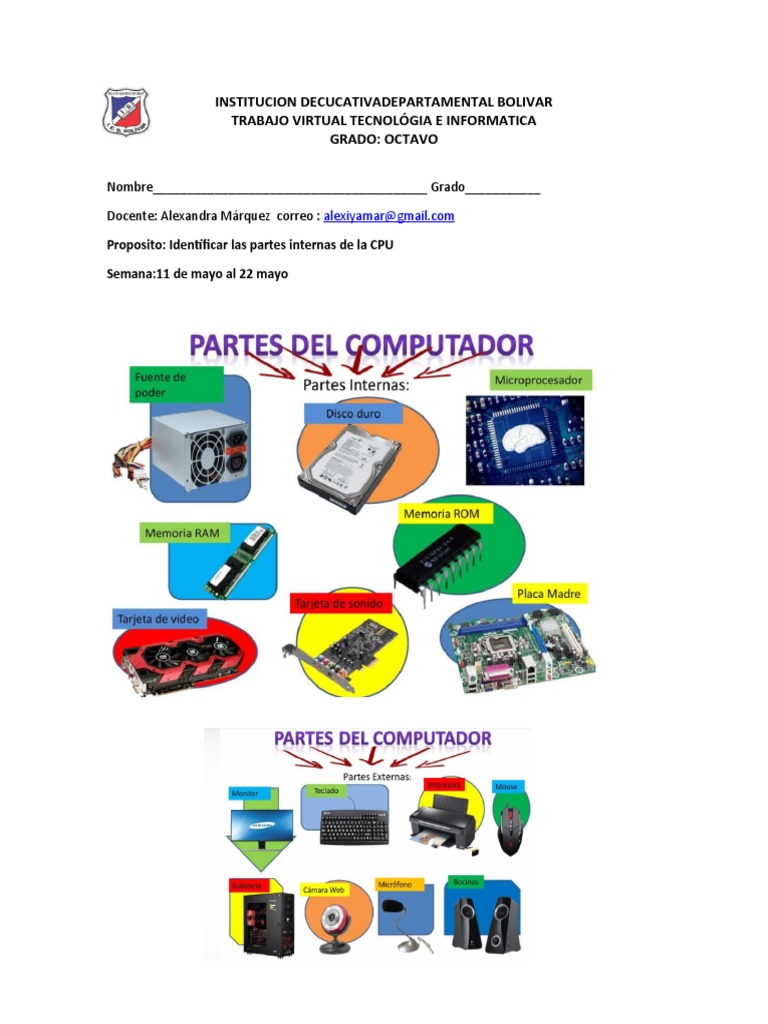 Guía 2 Octavo | PDF | Hardware de la computadora | Disco duro