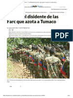 Don Y', El Disidente de Las Farc Que Azota A Tumaco - La Silla Vacía. 2016.10.31