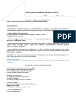 Guía. Análisis e Interpretación de Un Texto Poético.