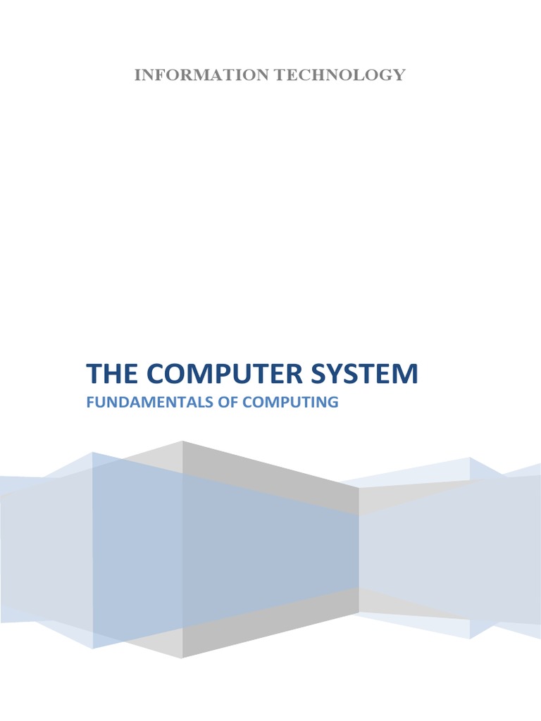 Unit1-The Computer System | PDF | Personal Computers | Printer (Computing)