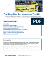 Fracking Ban Act Volunteer Toolkit