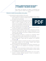 Estrategia de padres en apoyo a la educación