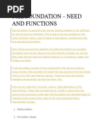 Pile Foundation - Need and Functions